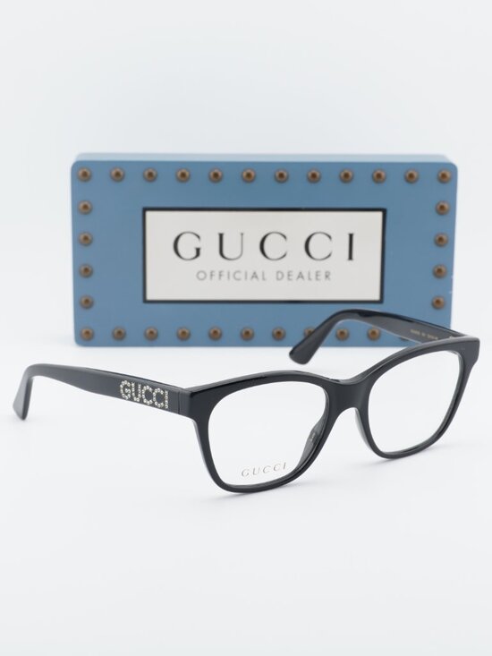 Gucci GG0420O 001 Square Eyeglasses - Black 52mm